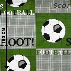 100% Baumwolle großer grüner Fußball  