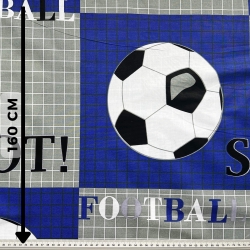 100% Baumwolle großer dunkelblauer Fußball