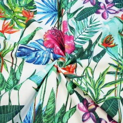 Baumwolle 100% große amaranthfarbene Hibiskusblüten  