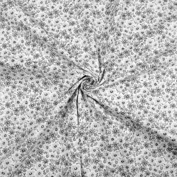 100% Baumwolle graue Wiese auf weißem Hintergrund  