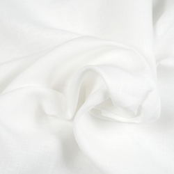 Leinen 100% Tischdecken - 245g - weiß  