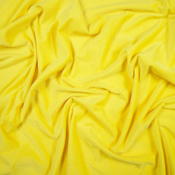 Glattes Samt gelb (kanariengelb)  