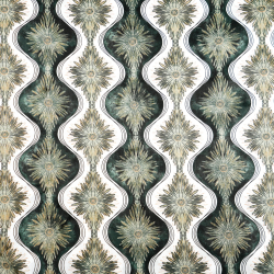 100% Baumwolle grünes Kaleidoskop-Muster  