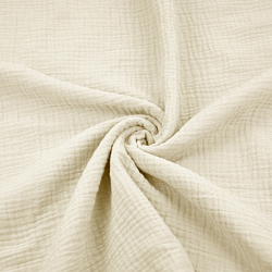 Musselin Double Gauze leinenfarben (Linen)  