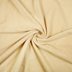 Baumwollvelours - hellbeige  