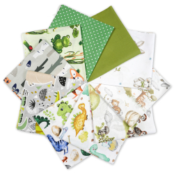 Patchwork-Stoffset 20 Stück 40 x 40 cm - grün/Junge  