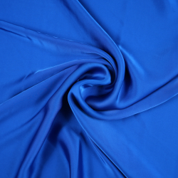 Tkanina ubraniowa Satyna Armani / Sztuczny jedwab - szafirowy 30