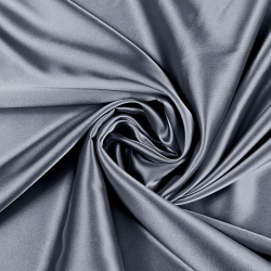 Tkanina ubraniowa satyna z lycrą - szary stalowy 47