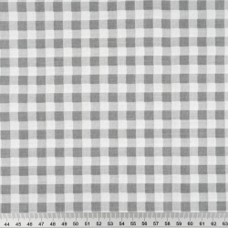 Bawełna 100% Kratka Vichy szaro biała mała
