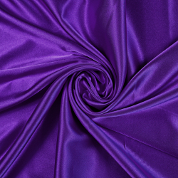 Kleidungsstoff Satin mit Lycra - dunkles Violett 77