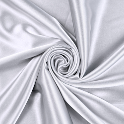 Zweifarbige Bekleidungsstoff Satin / Taft - Silber mit lila Reflexen 56