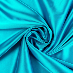 Kleidungsstoff Satin mit Lycra - dunkles Türkis 32