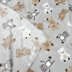 Polar plus Bären auf grau-beigem Hintergrund  