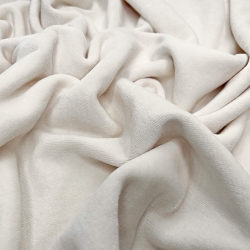 Baumwollvelours - ecru (Ivory)  