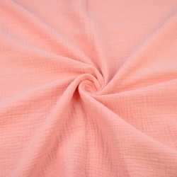 Musselin Double Gauze lachsfarben (Lachs)  