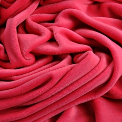 Mikrovelours tomatenrot  