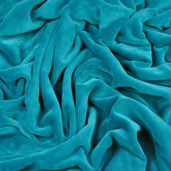 Baumwoll-Velours für Bekleidung - smaragdgrün  