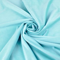 Samt glatt helltürkis (Gulf Stream)  