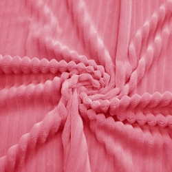 Minky Premium Streifen gefrorene Erdbeere (strawberry ice)  