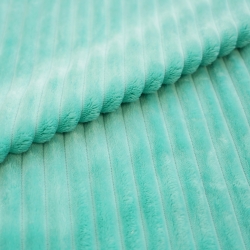 Minky Premium Streifen mintgrün  