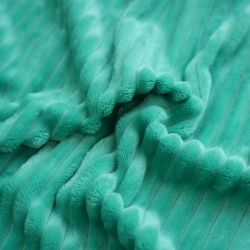 Minky Premium Streifen - meergrün (turquoise)  