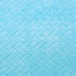 Minky Fischgrät Premium helltürkis  