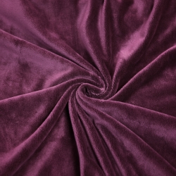 Minky glatt Premium Aubergine (Grape Wine)  