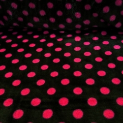 Polar Plus amarantfarbene Punkte auf schwarzem Hintergrund  