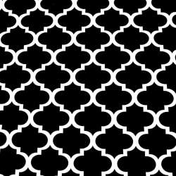 Baumwolle 100% Muster Marokko große schwarze  