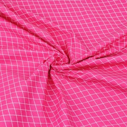 Baumwolle 100% Rauten weiß auf amaranthfarbenem Hintergrund  