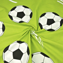 Baumwolle 100% Bälle auf olivfarbenem Hintergrund  