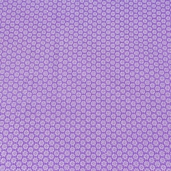 Baumwolle 100% weiße Blümchen auf lila Hintergrund  