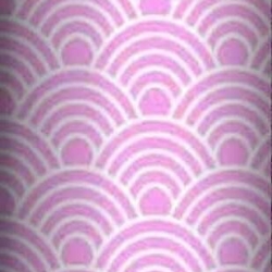 Baumwolle 100% geometrische Schuppen weiß auf rosa Hintergrund  