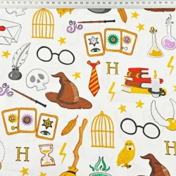 Baumwolle 100% magische Gadgets auf weißem Hintergrund  