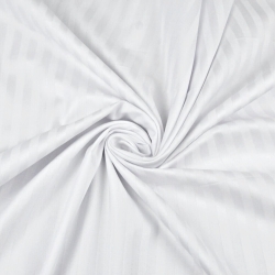Baumwolle Satin weiß Streifen 9mm - 305cm  