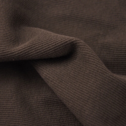 Rippstrickstoff (Bündchen) - braun  