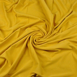 Jersey Stoff einfarbig senfgelb  