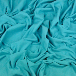 Einfarbiger Jersey-Stoff Meeresgrün  