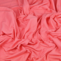 Einfarbiger Jersey-Stoff Koralle  