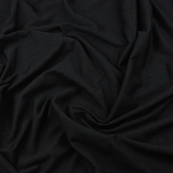 Jersey Stoff einfarbig schwarz  