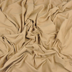 Einfarbiger Jersey-Stoff Beige  