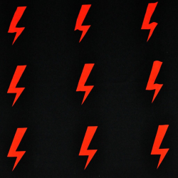 Jersey Stoff Digitaldruck rote Blitze - Protest Frauen  