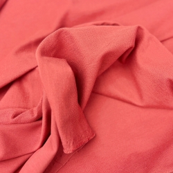 Sweatstoff Loop - einfarbig korallenrot - 280g  