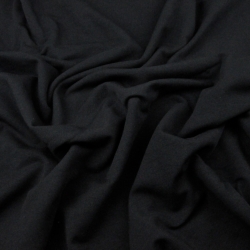 Jersey-Stoff - einfarbig schwarz - 280g  