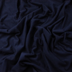 Sweatshirtstoff Loop - einfarbig dunkelblau - 280g  