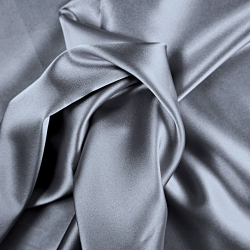 Tkanina ubraniowa satyna z lycrą - szary stalowy 47