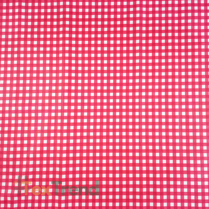 100% Baumwolle Karomuster rot und weiß  