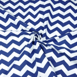 Baumwolle 100% Zickzack dunkelblau