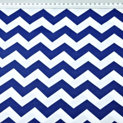 Baumwolle 100% Zickzack dunkelblau