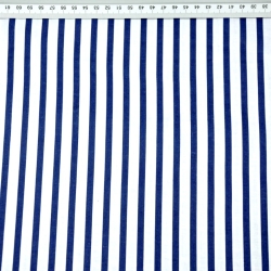 100% Baumwolle Streifen marineblau  